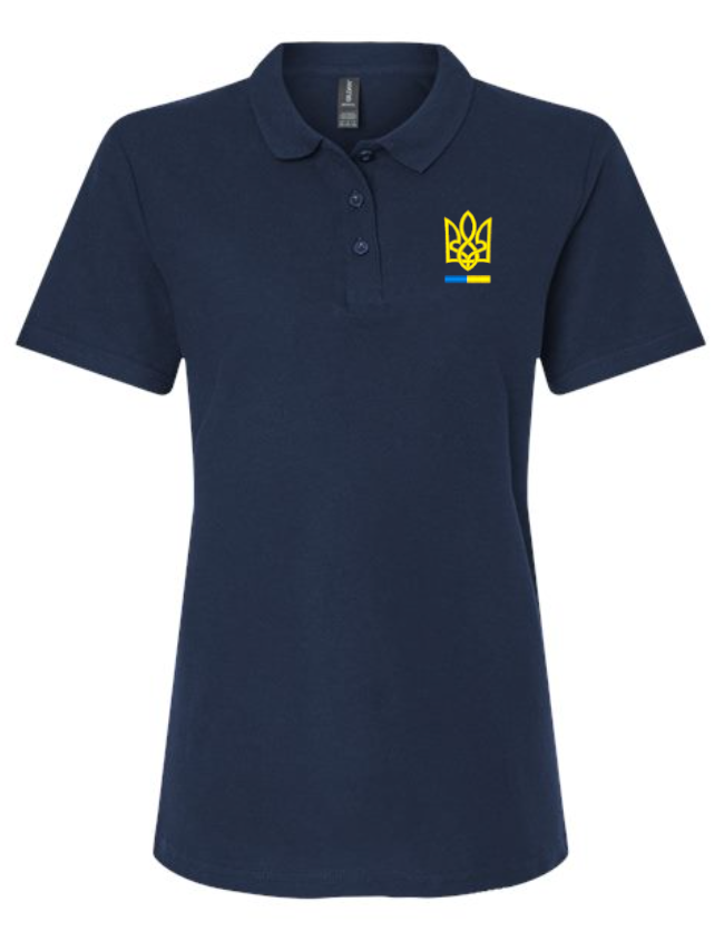 Women's polo shirt "Tryzub"