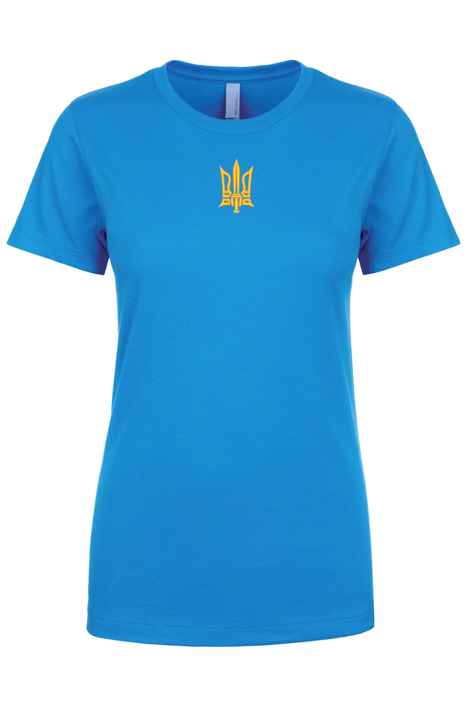 Female fit embroidered t-shirt "Combat Tryzub"