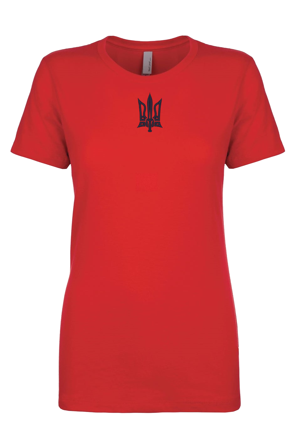 Female fit embroidered t-shirt "Combat Tryzub"