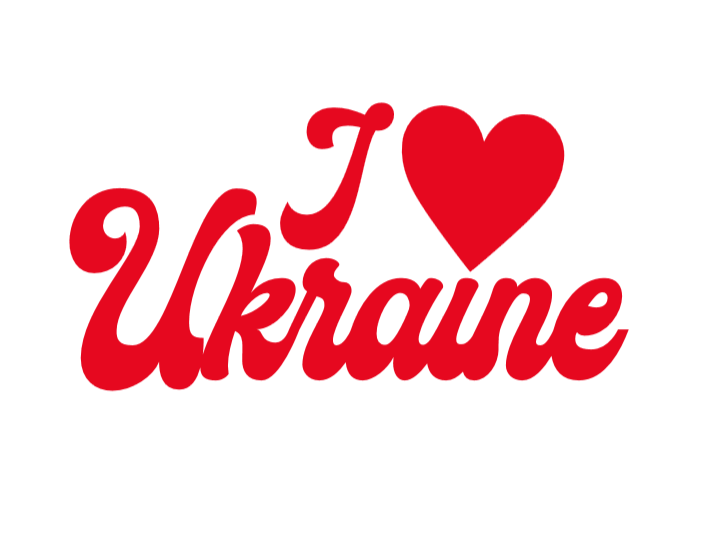 "I love Ukraine" decal