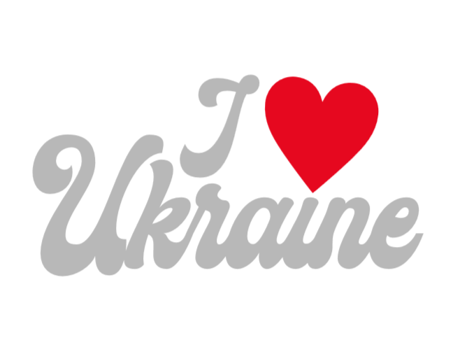 "I love Ukraine" decal