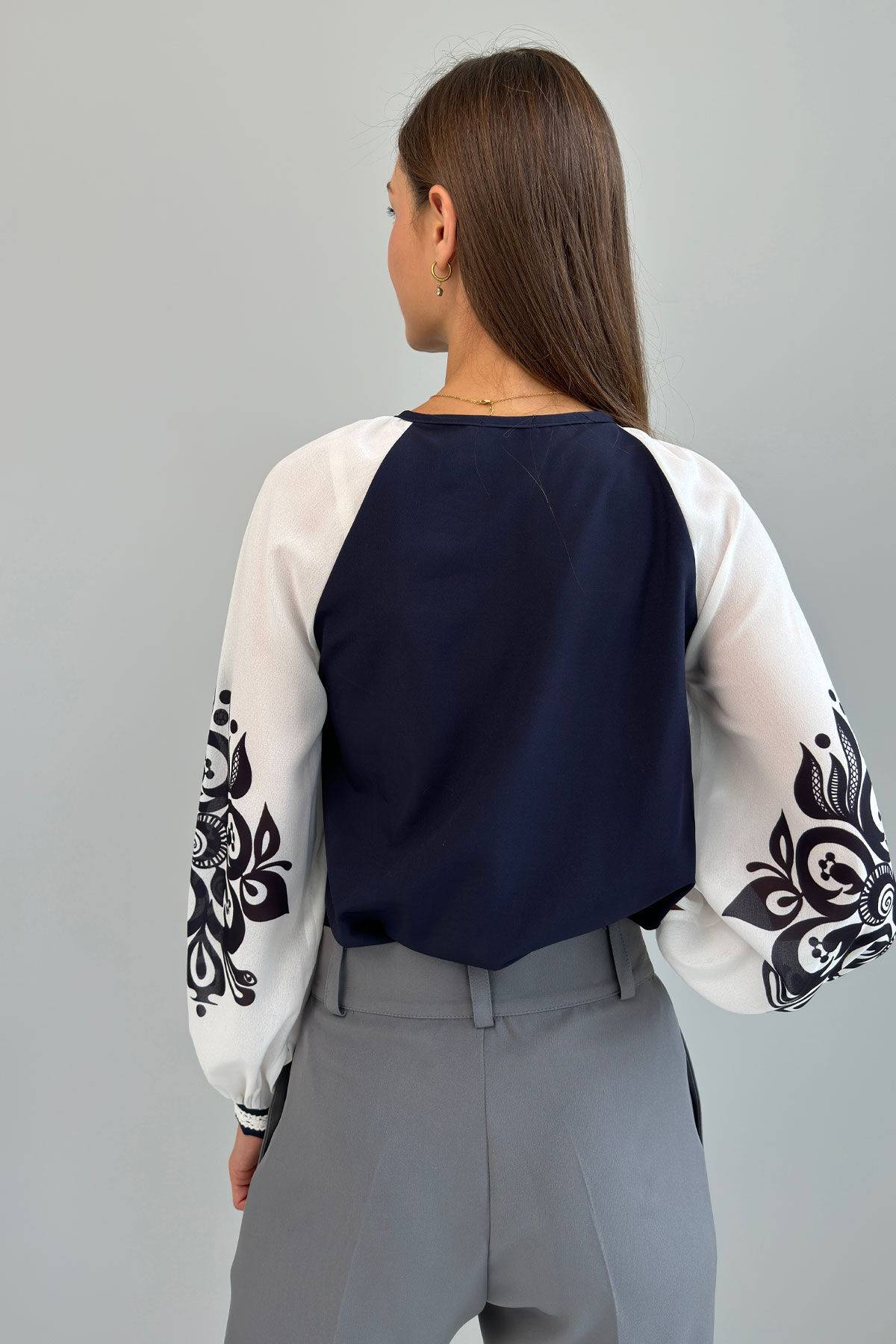 Lady's blouse "Sophia" navy blue