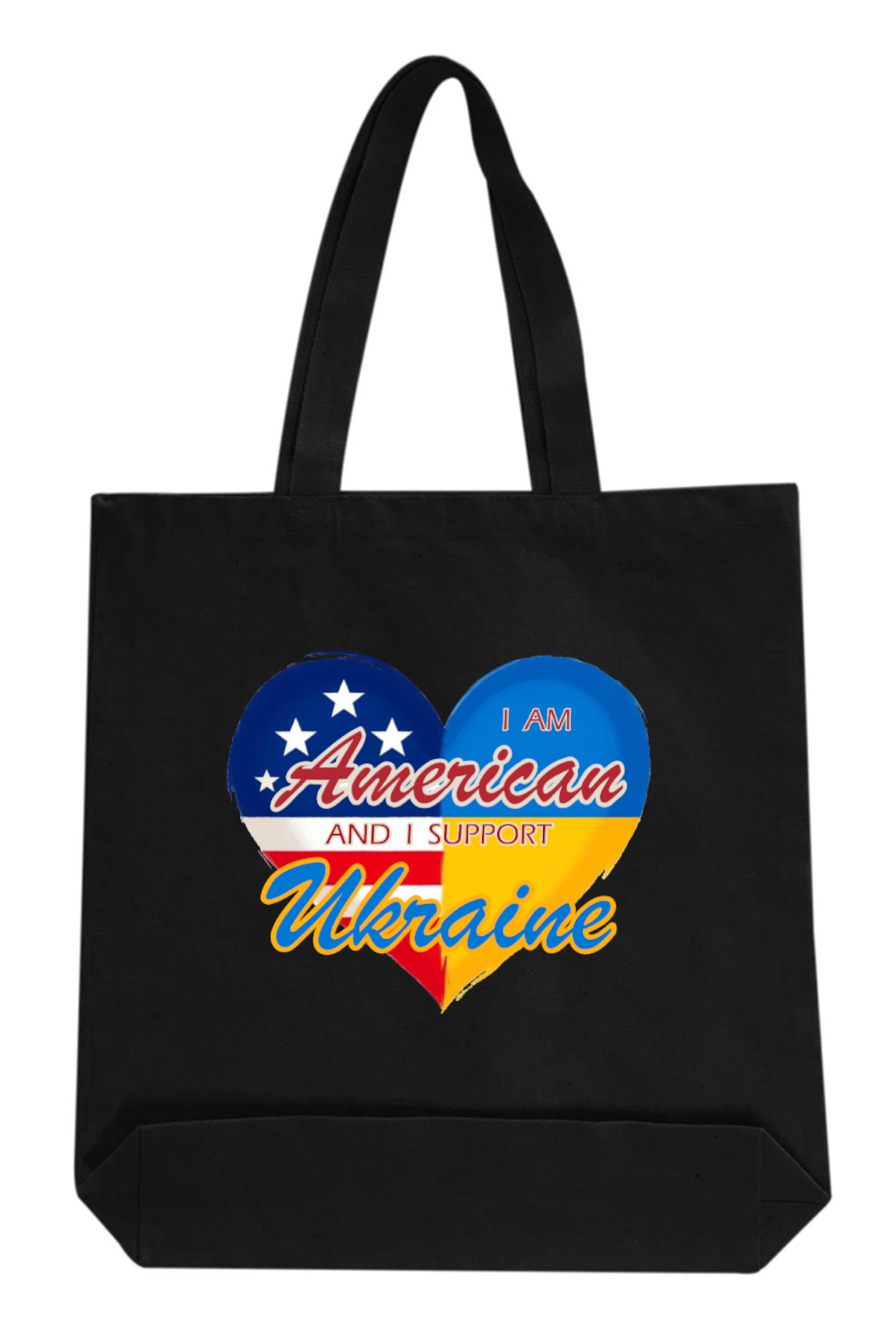 Canvas Tote Bag with Ukrainian print