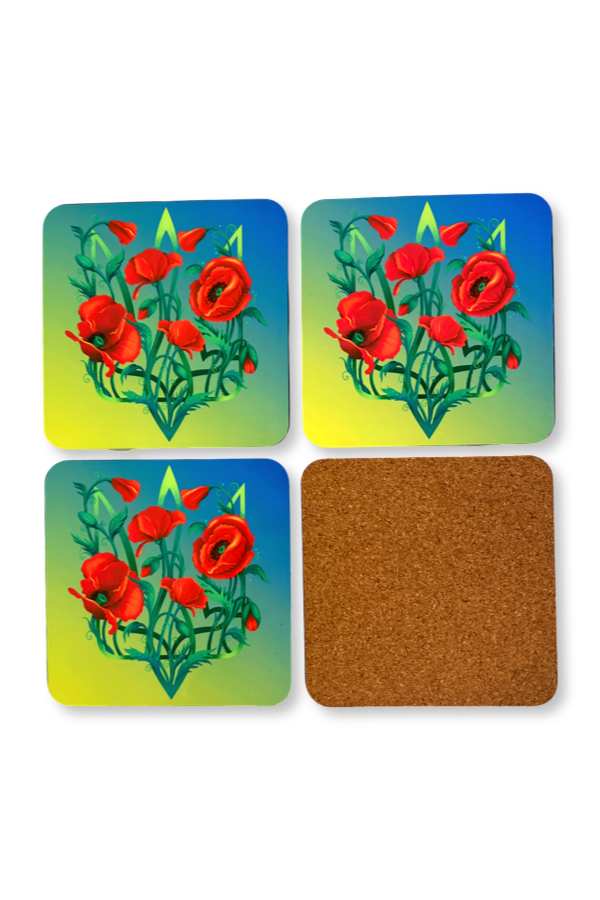 Drink coasters. Set of 4