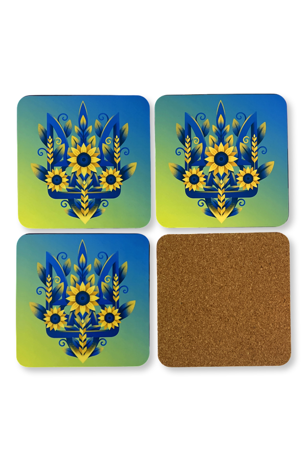 Drink coasters. Set of 4