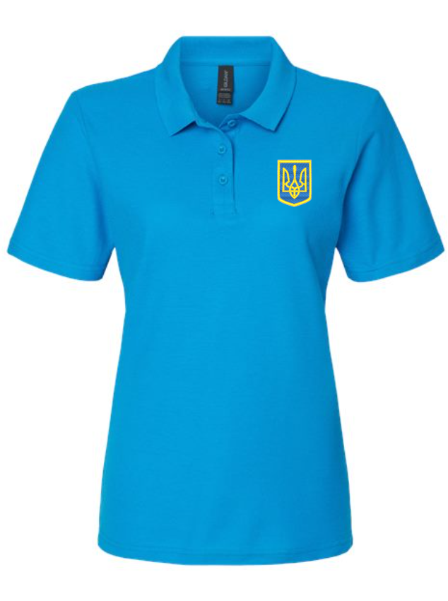 Women's polo shirt with Tryzub Emblem