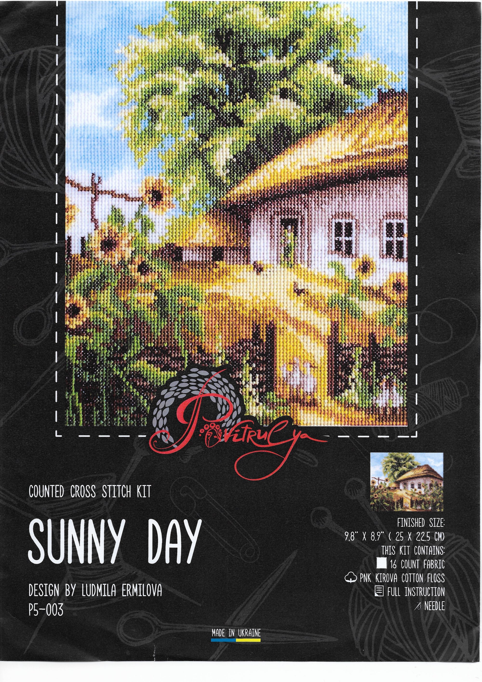 Embroidery kit "Sunny day"